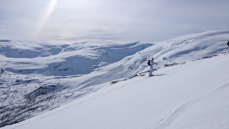 Sales Specialist Alec Ski Touring with Wild Voss