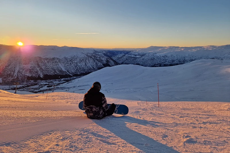Ski Safari customer Ian Ellis in Myrkdalen