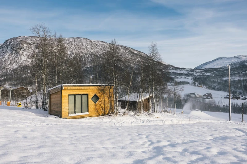 Slopeside sauna in Myrkdalen, Norway