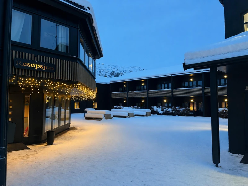 Gjestetun Oppdal - Winter Exterior