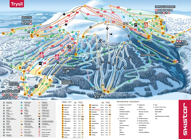 Trysil Piste Map 2024