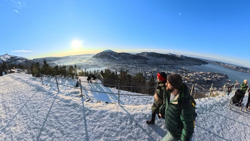 Hilltop walking in Bergen