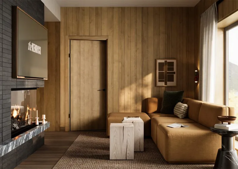 Deluxe Junior Family Suite w Fireplace The Kenrick Hotel