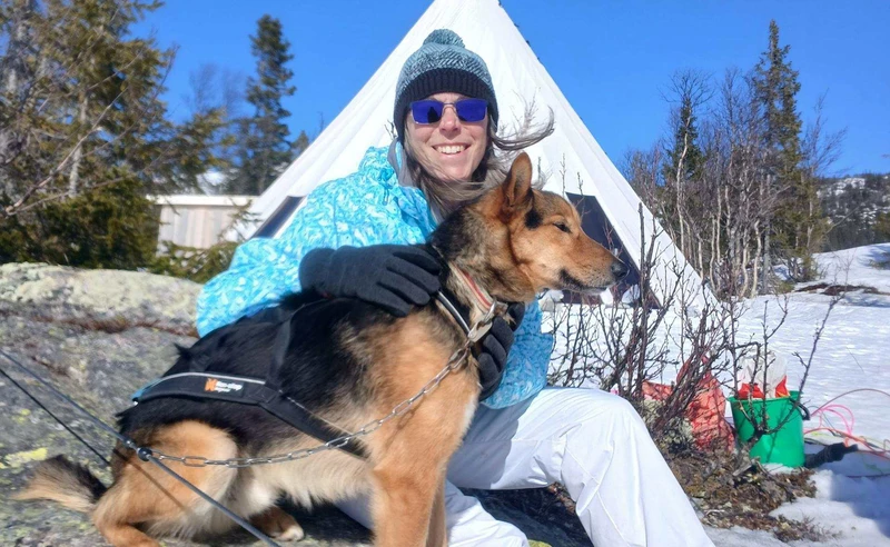 Dog sledding in Gausta Norway Ann Quarmby March 2026