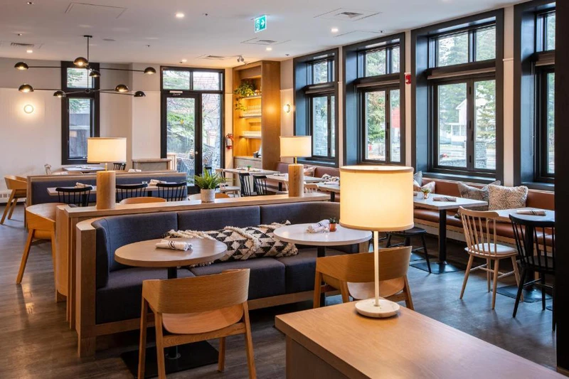 Empty Farm & Fire Restaurant during the day