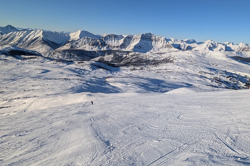 Empty slopes in Banff Sunshine Village