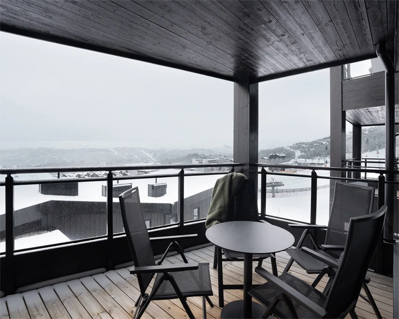 Family Apartment Balcony Riddergaarden Mountain Lodge