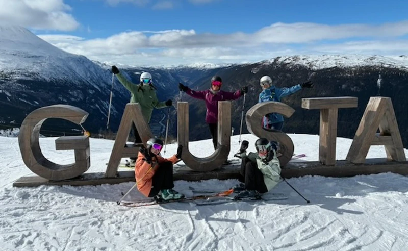 Family photo in Gausta Norway Simon Wilson March 2026