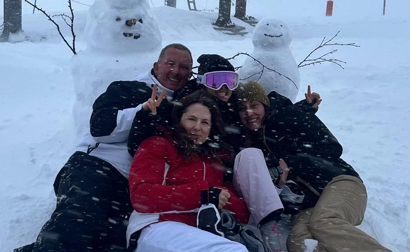 Family photo in Voss Norway Robbie Moore March 2026
