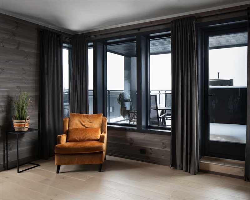 Grand Master Suite Balcony Riddergaarden Mountain Lodge