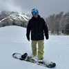 Andy Knights snowboarding in Shiga Kogen