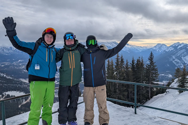 Mt Norquay Banff top of North American chairlift