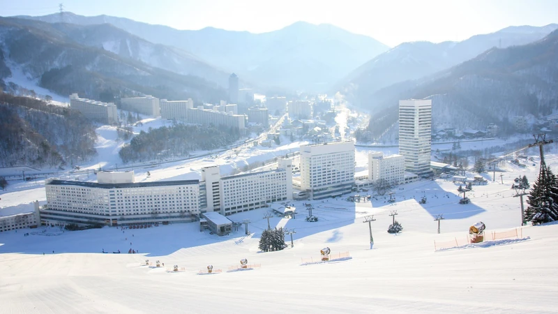 Naeba Prince Hotel From The Slopes © Naeba Resort