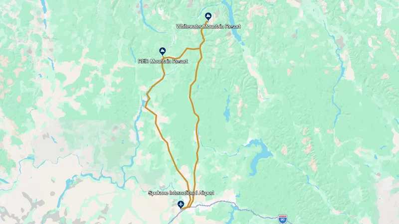 Off the B Ceaten Track Ski Safari Route Map