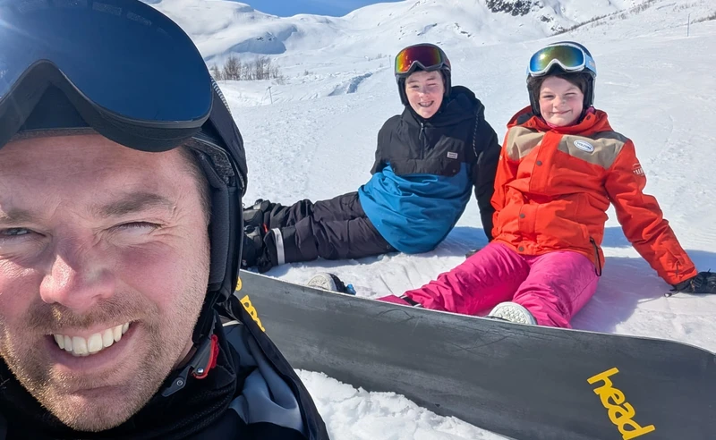 On the slopes in Myrkdalen Norway Kerry Taylor April 2026