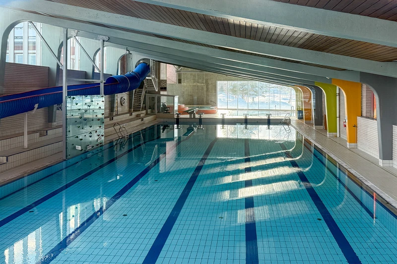 Oppdal's Swimming Pool, found in the heart of the town