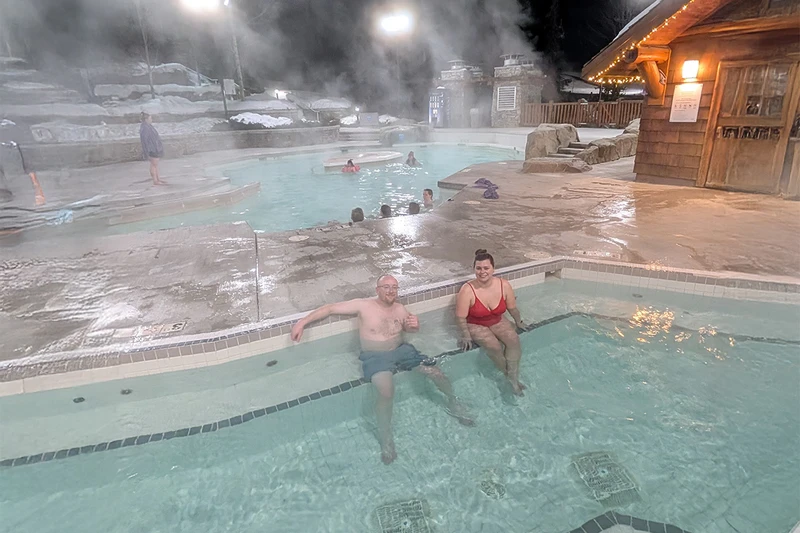 Panorama Hot Pools Josh and Eleri