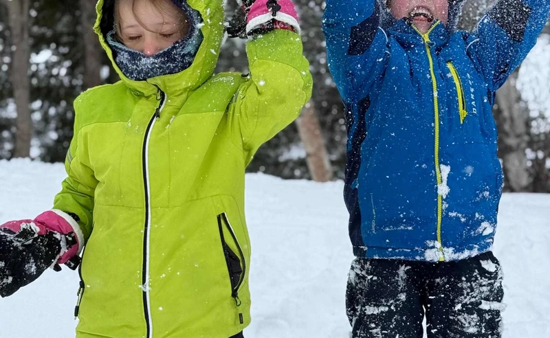 Playing in the snow in Gausta Norway Ingrid Kane April 2026