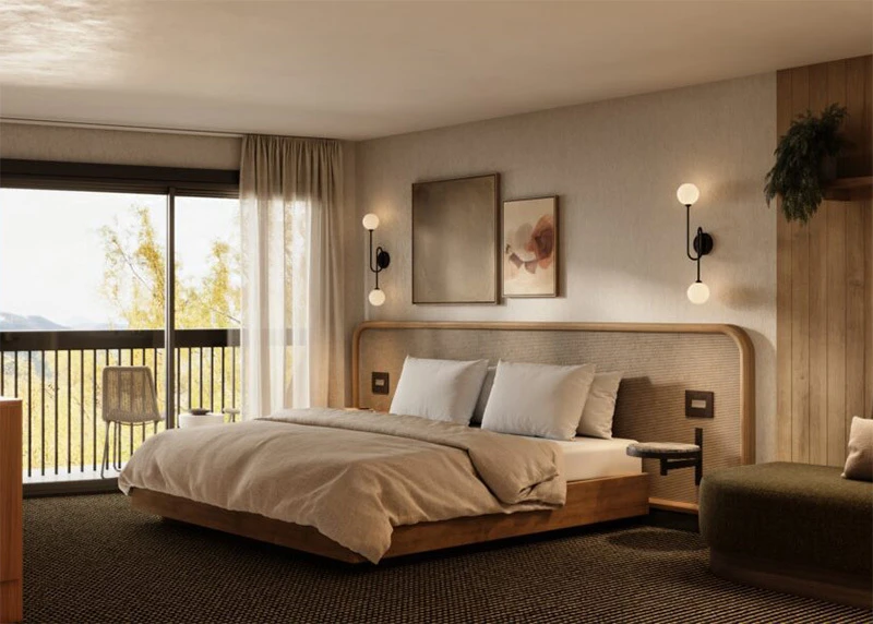 Queen Room Bed View The Kenrick Hotel