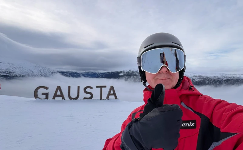 Selfie in Gausta Norway Chris Taylor February 2026
