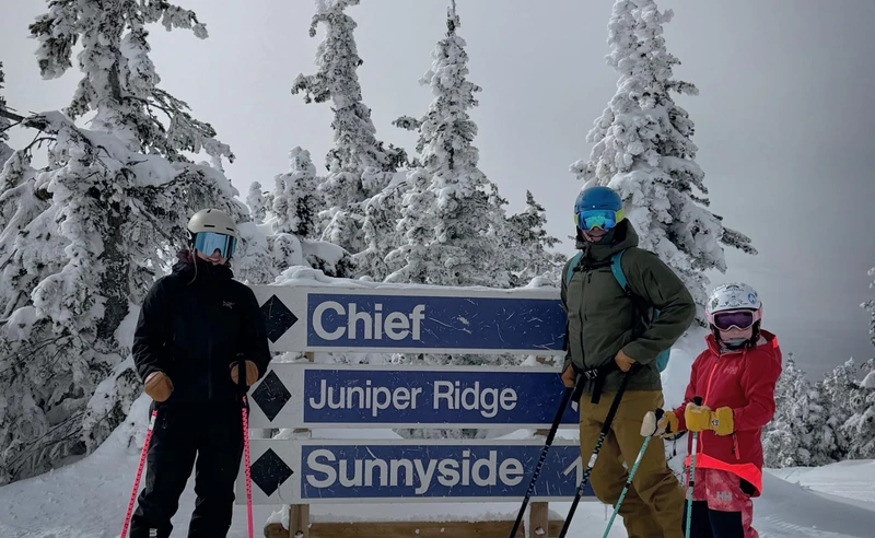 Skiing in Sun Peaks Canada Jacqui Skoyles February 2026