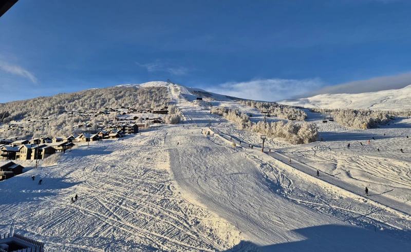 Slopes view in Myrkdalen Norway Holly Vickers December 2025