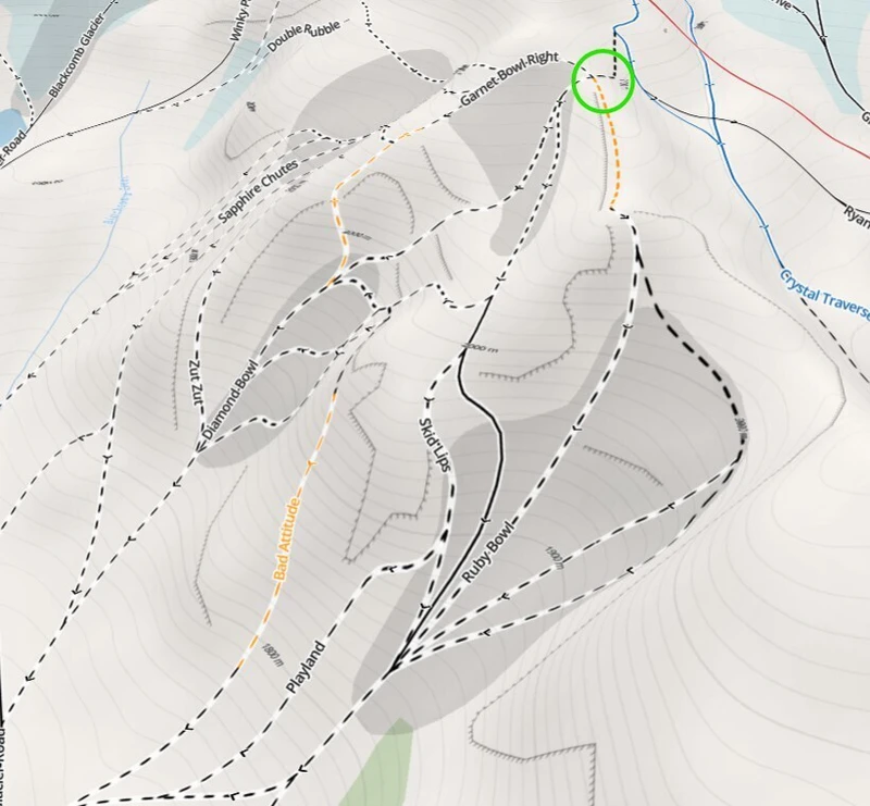 Spanky's Ladder Piste Map
