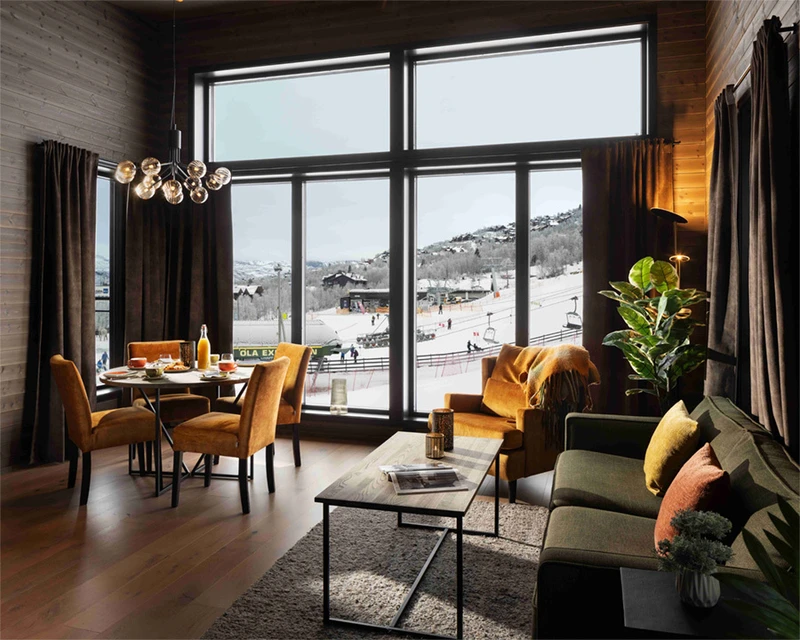 Suite Living Dining Area Riddergaarden Mountain Lodge