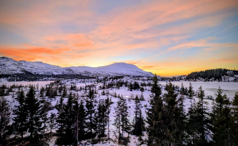 Sunrise in Gausta Norway Helen Langwick December 2025