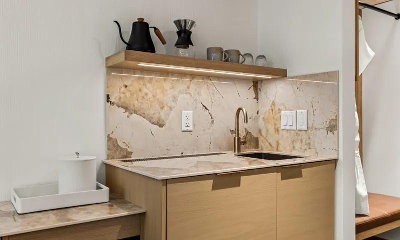 The Otter Hotel Room Mini Fridge and Sink