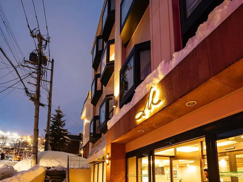 M Hotel, Niseko - Exterior at Night © M Group Niseko