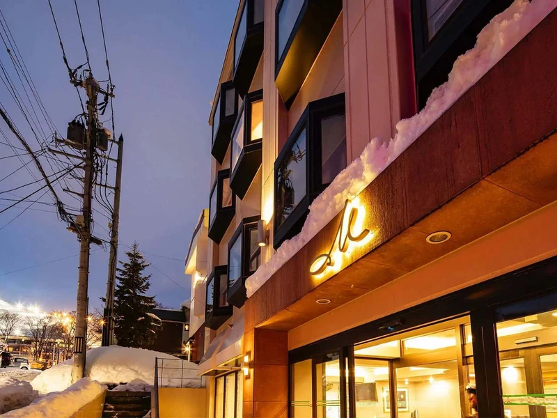 M Hotel, Niseko - Exterior at Night © M Group Niseko