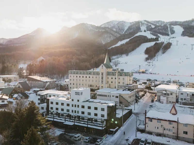 Naturwald Hotel, Furano, Japan - Drone View © Pete Elliot